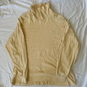 Izod Embroidered Logo Yellow Turtleneck